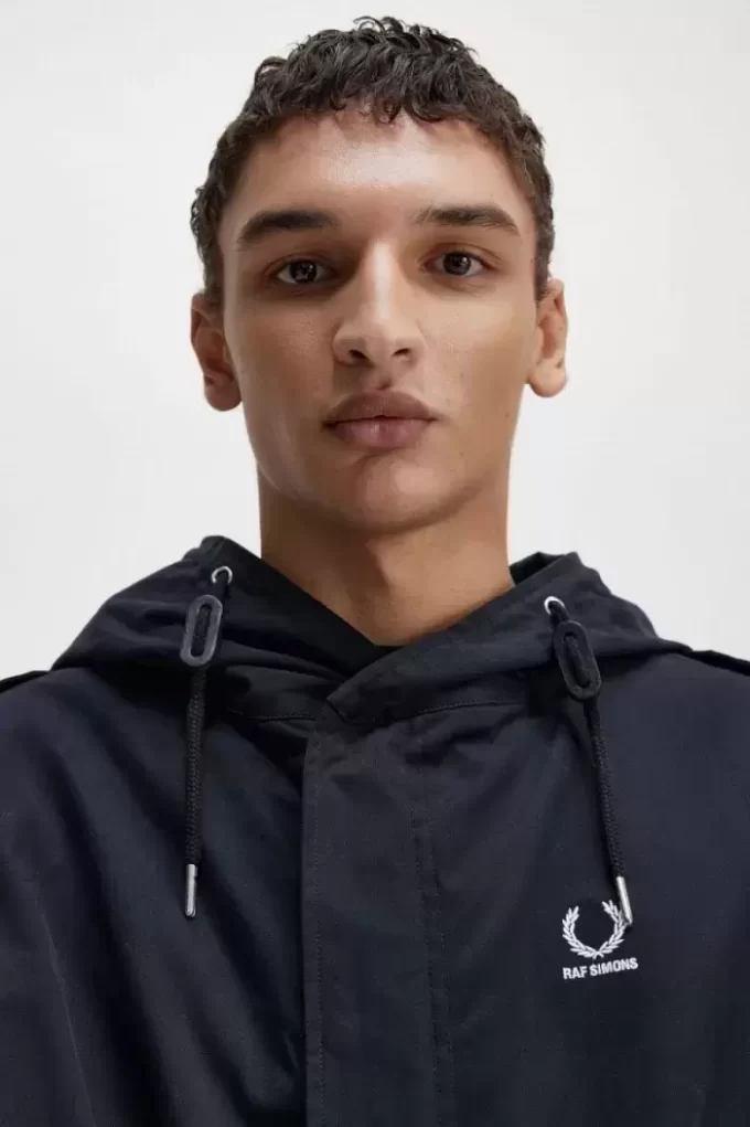 Parka homme à patch imprimé