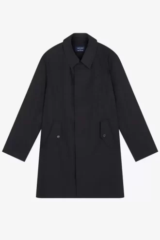 Parka Mac à patte dissimulée pour homme