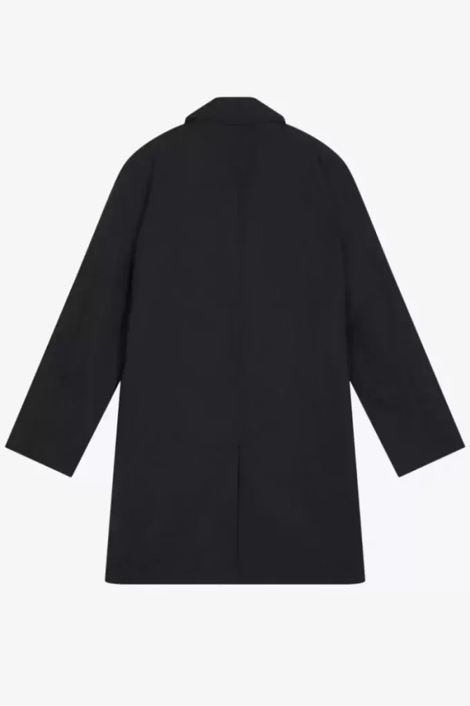 Parka Mac à patte dissimulée pour homme