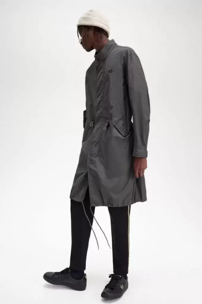 Parka à ourlet droit pour homme