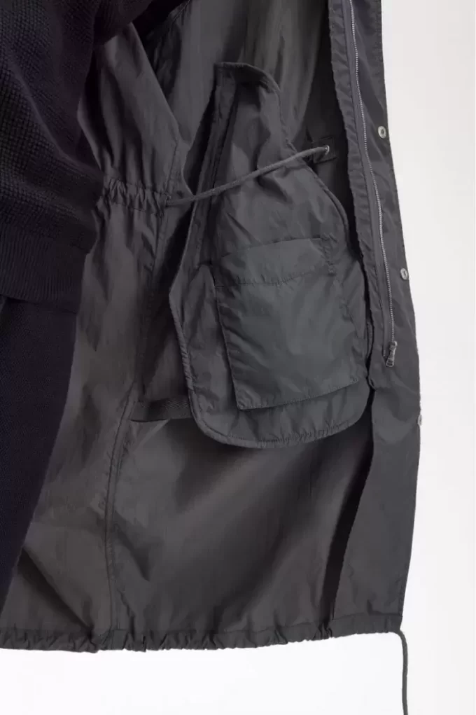 Parka à ourlet droit pour homme