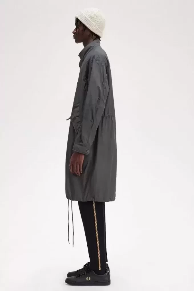 Parka à ourlet droit pour homme