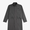 Parka à ourlet droit pour homme