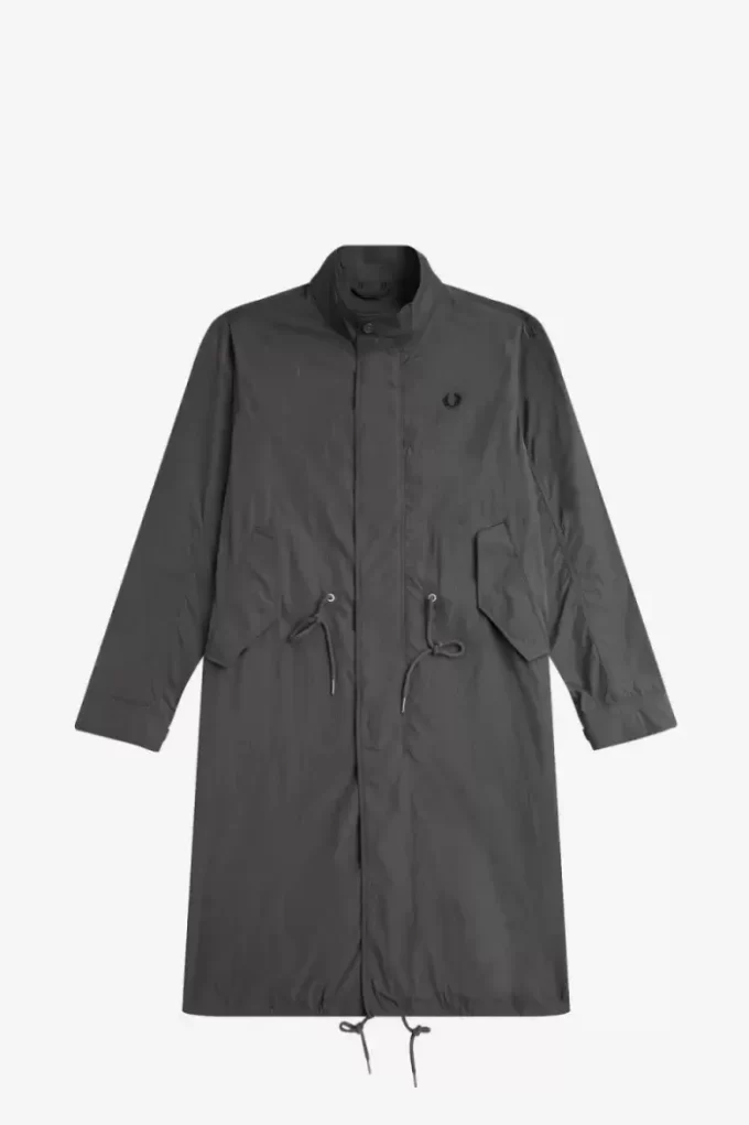 Parka à ourlet droit pour homme