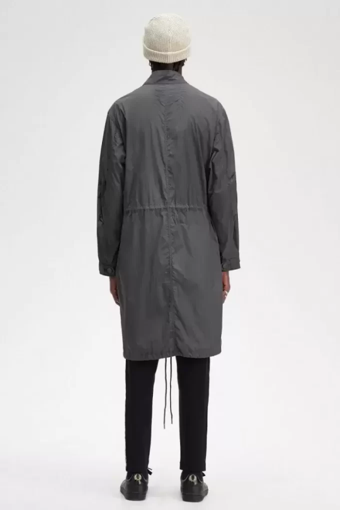 Parka à ourlet droit pour homme