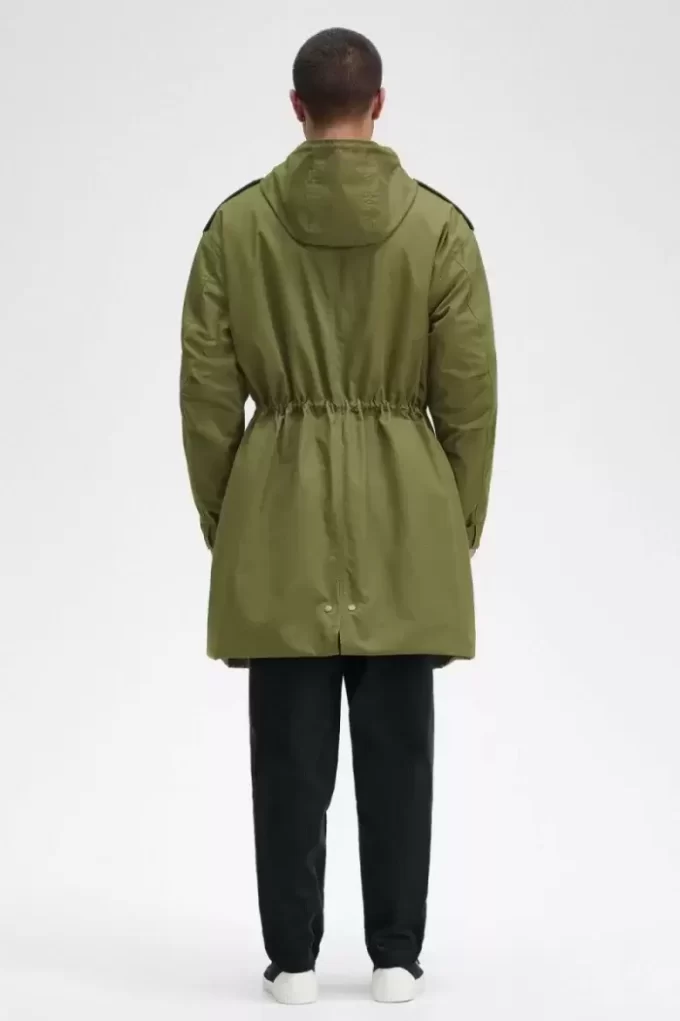 Parka pour homme doublée de fausse fourrure
