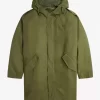 Parka pour homme doublée de fausse fourrure