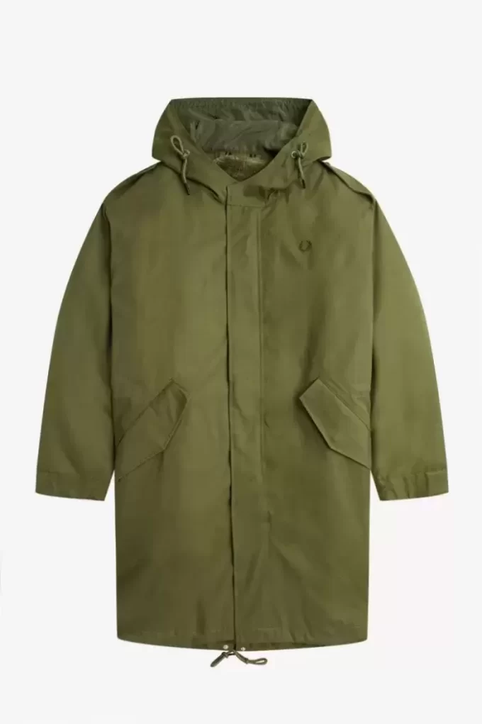 Parka pour homme doublée de fausse fourrure