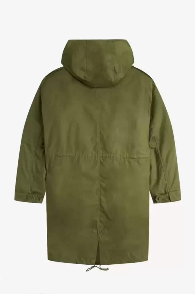 Parka pour homme doublée de fausse fourrure