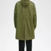 Parka pour homme doublée de fausse fourrure