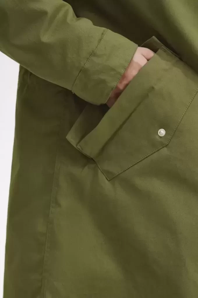 Parka pour homme doublée de fausse fourrure