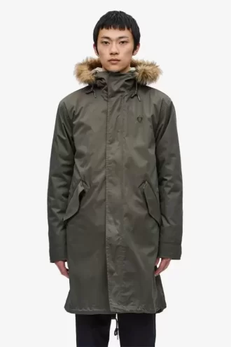 Parka zippée pour homme