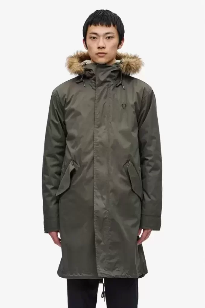 Parka zippée pour homme