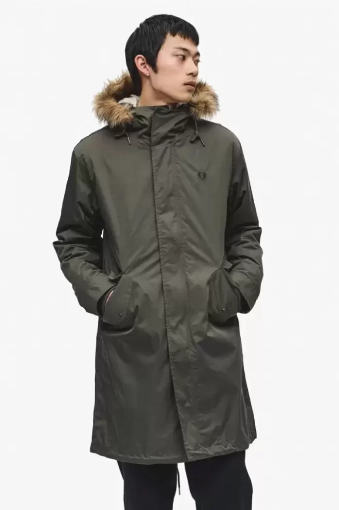 Parka zippée pour homme