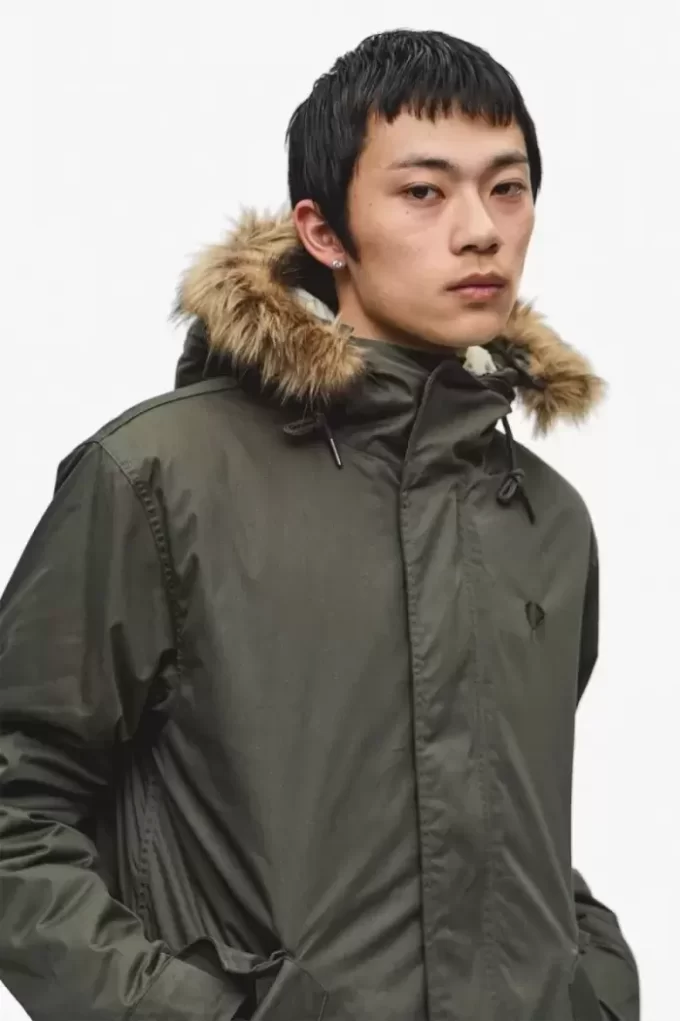 Parka zippée pour homme