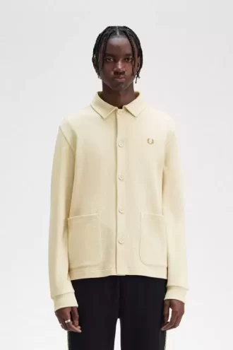 Polo boutonné à manches longues pour homme