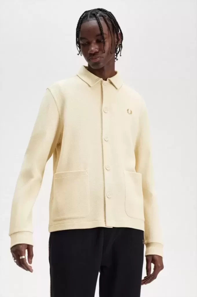 Polo boutonné à manches longues pour homme