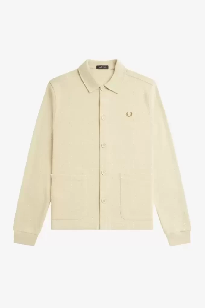 Polo boutonné à manches longues pour homme