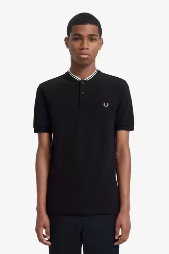 Polo à col bomber pour homme