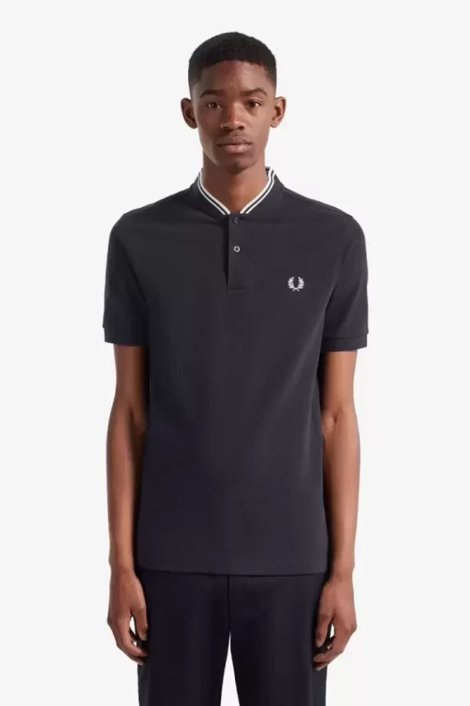 Polo à col bomber pour homme