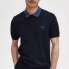 Polo à col graphique pour homme