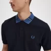 Polo à col graphique pour homme
