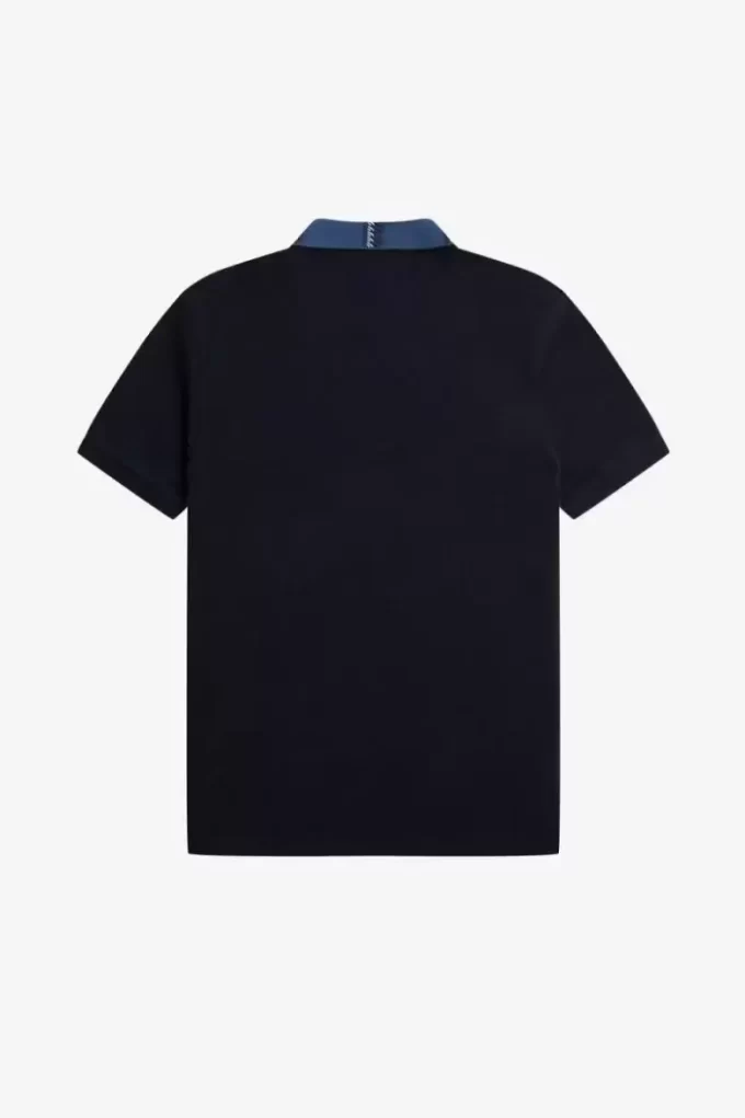 Polo à col graphique pour homme