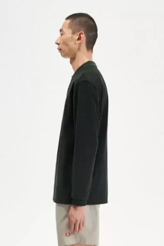 Polo décontracté en tissu éponge pour homme