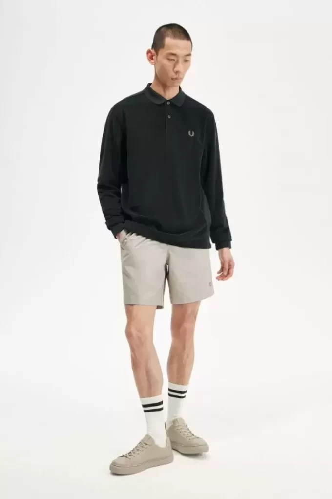 Polo décontracté en tissu éponge pour homme