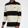 Polo décontracté à rayures pour homme