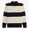 Polo décontracté à rayures pour homme