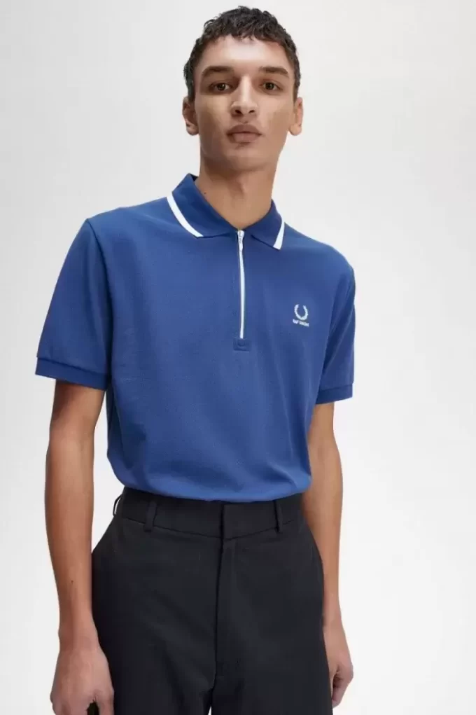 Polo demi-zip pour homme