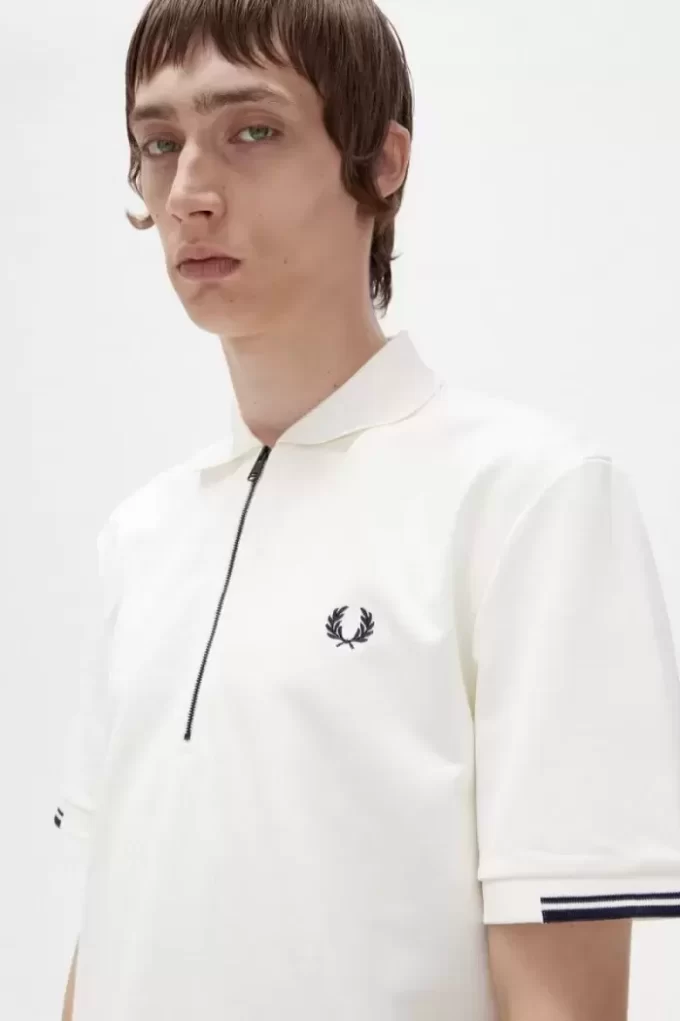 Polo demi-zip pour homme
