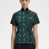 Polo femme à imprimé serpent