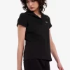 Polo Femme Piqué Col Ouvert