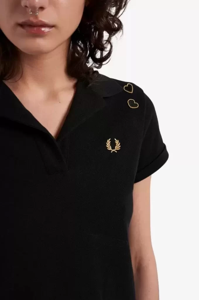 Polo Femme Piqué Col Ouvert