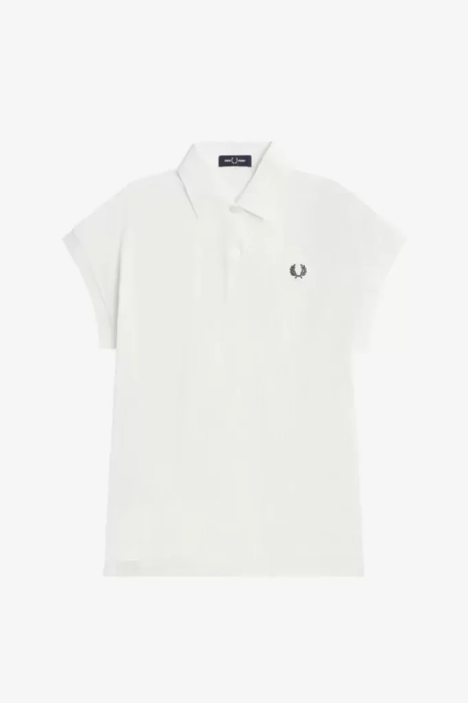 Polo femme piqué trapèze