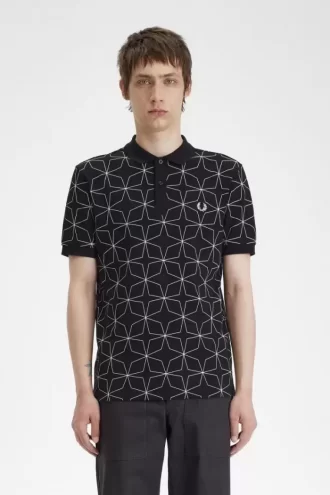 Polo géométrique pour homme