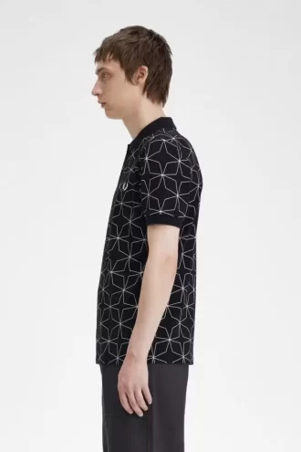 Polo géométrique pour homme