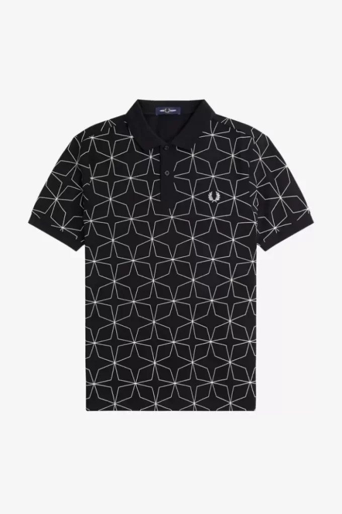 Polo géométrique pour homme