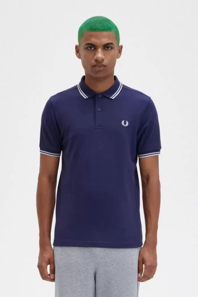 Polo graphique au dos pour homme