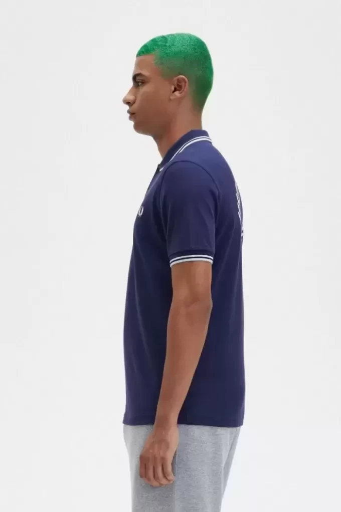 Polo graphique au dos pour homme