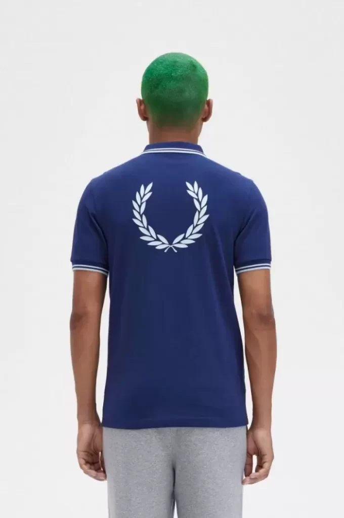 Polo graphique au dos pour homme
