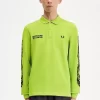 Polo graphique à manches longues Noongoons pour homme