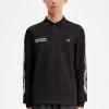 Polo graphique à manches longues Noongoons pour homme