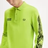 Polo graphique à manches longues Noongoons pour homme