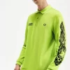 Polo graphique à manches longues Noongoons pour homme
