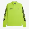 Polo graphique à manches longues Noongoons pour homme