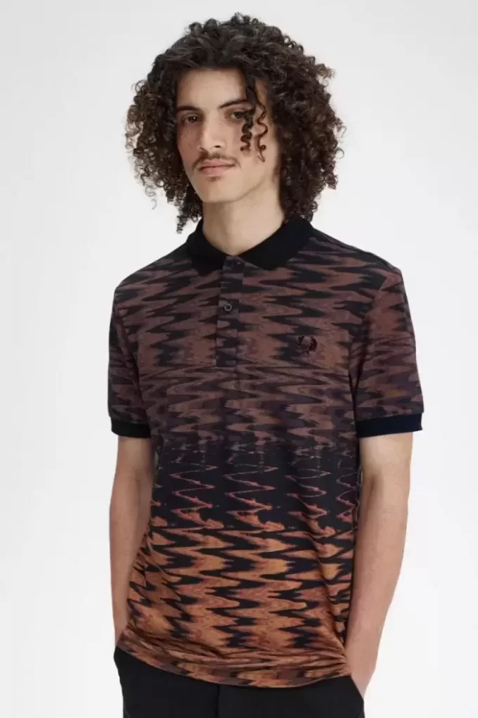 Polo graphique Wave pour homme