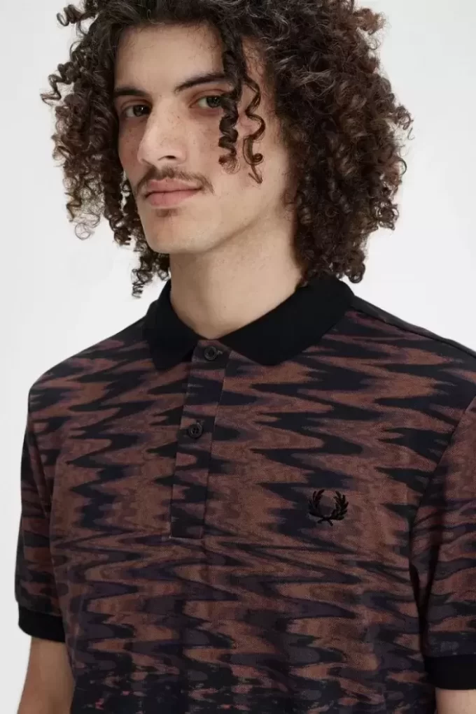 Polo graphique Wave pour homme